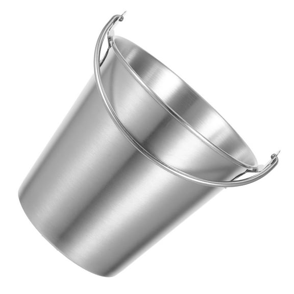 Hemoton  Drink Bucket Fried Chicken Buckets for Parties Ice Holder Party Small Silver