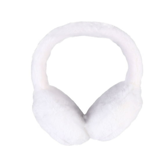 Hemoton Ear Warmer Winter Plush Ear Covers Headwear Outdoor Earmuffs Accessory for Women Girls Winter (White)
