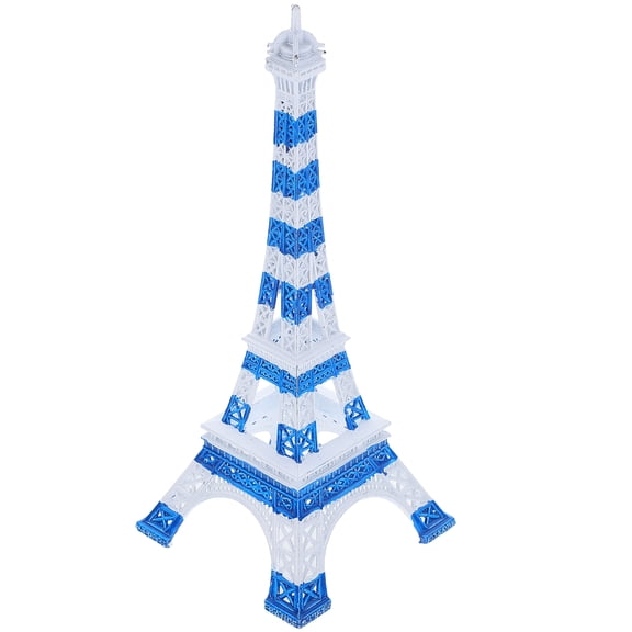 YOSADIER Eiffel Tower Prop Blue Zinc Alloy 1Pack Simple and Fashionable Home Decor