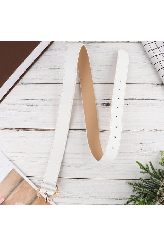 Adjustable Elastic Belts with C-Shaped Buckle for Students and Women, Comfortable and Waistband
