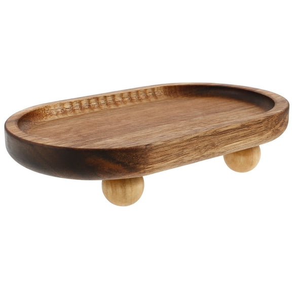 Hemoton Entryway Table Riser Wooden Centerpiece Stand Table Riser Holder Farmhouse Wooden Bathroom Tray Small Kitchen Countertop Trays for Kitchen Counter Decors