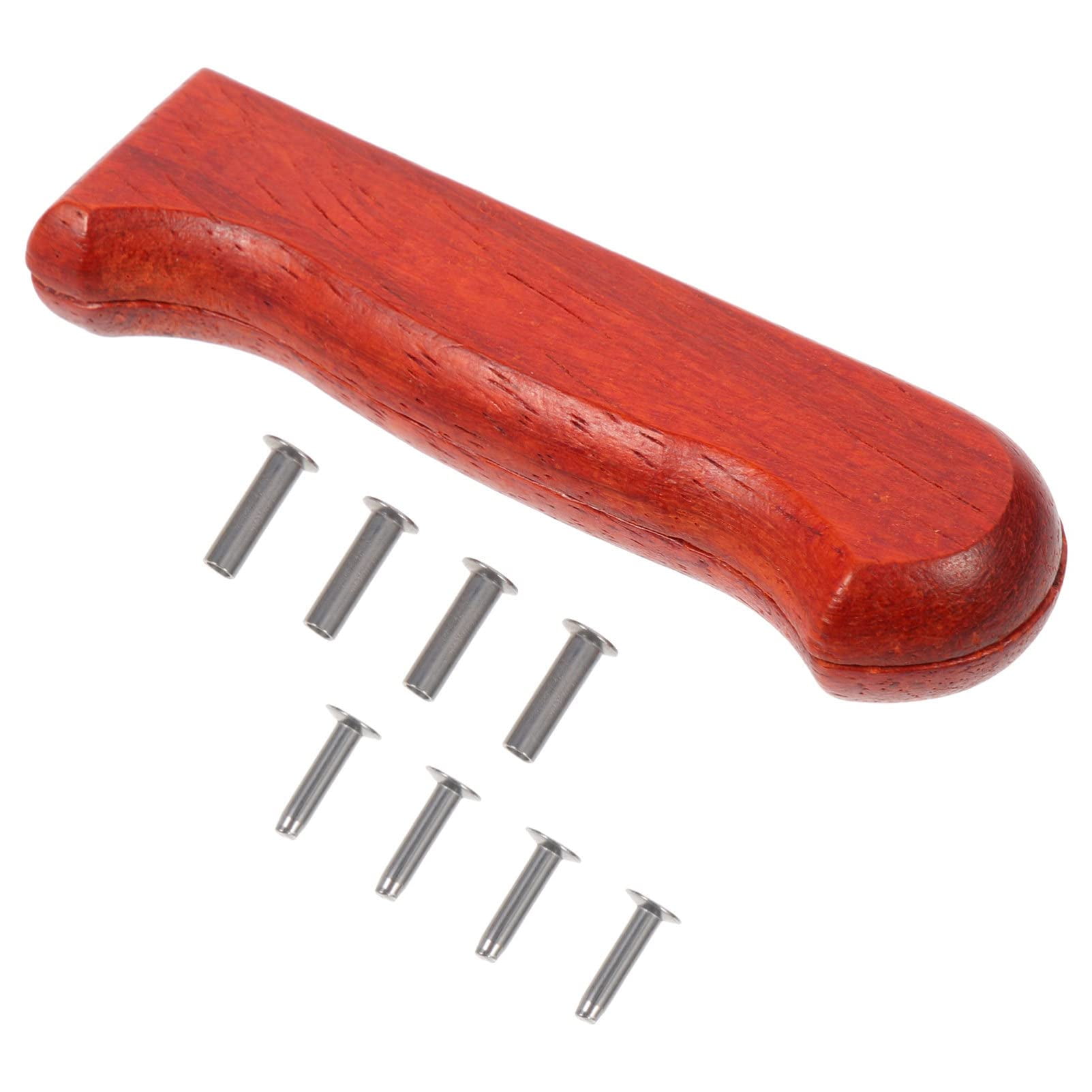 Hemoton Ergonomic Kitchen Knife Handle Replacement Wooden Kitchen Cutter Grip Wood Knife Scales