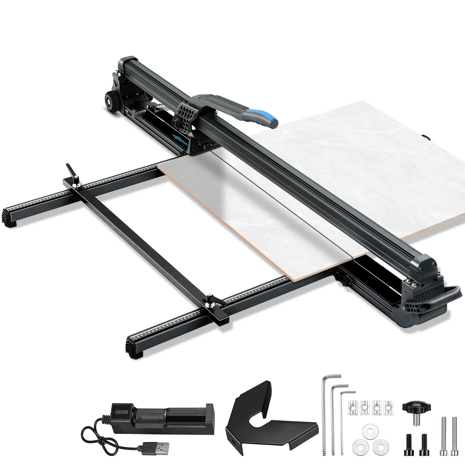 Tile Cutter T Hemoton Ergonomic Manual Tile Cutter with Hard Wear-Resistant Blade ...