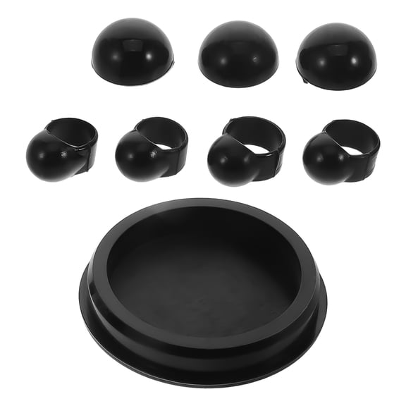Hemoton Ethereal Drum Accessories Drumming Accessories Set 7.00X7.00X1.00CM Black