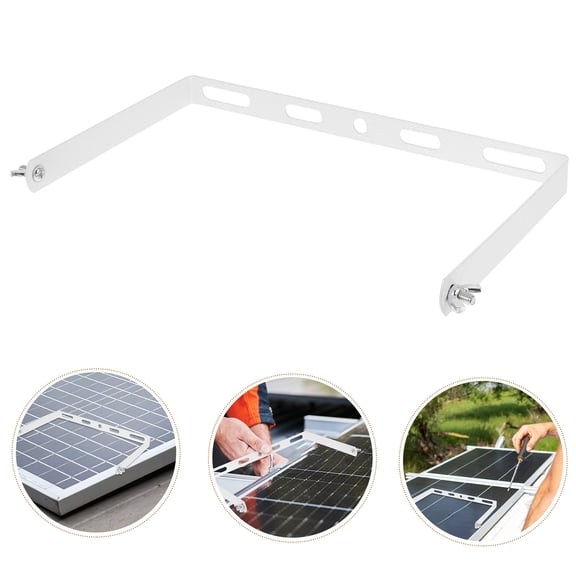 Hemoton FRCOLOR 1 Set Solar Panel Mounting Bracket with Adjustable Angle for Wall Mount and Street Lamp Easy Installation