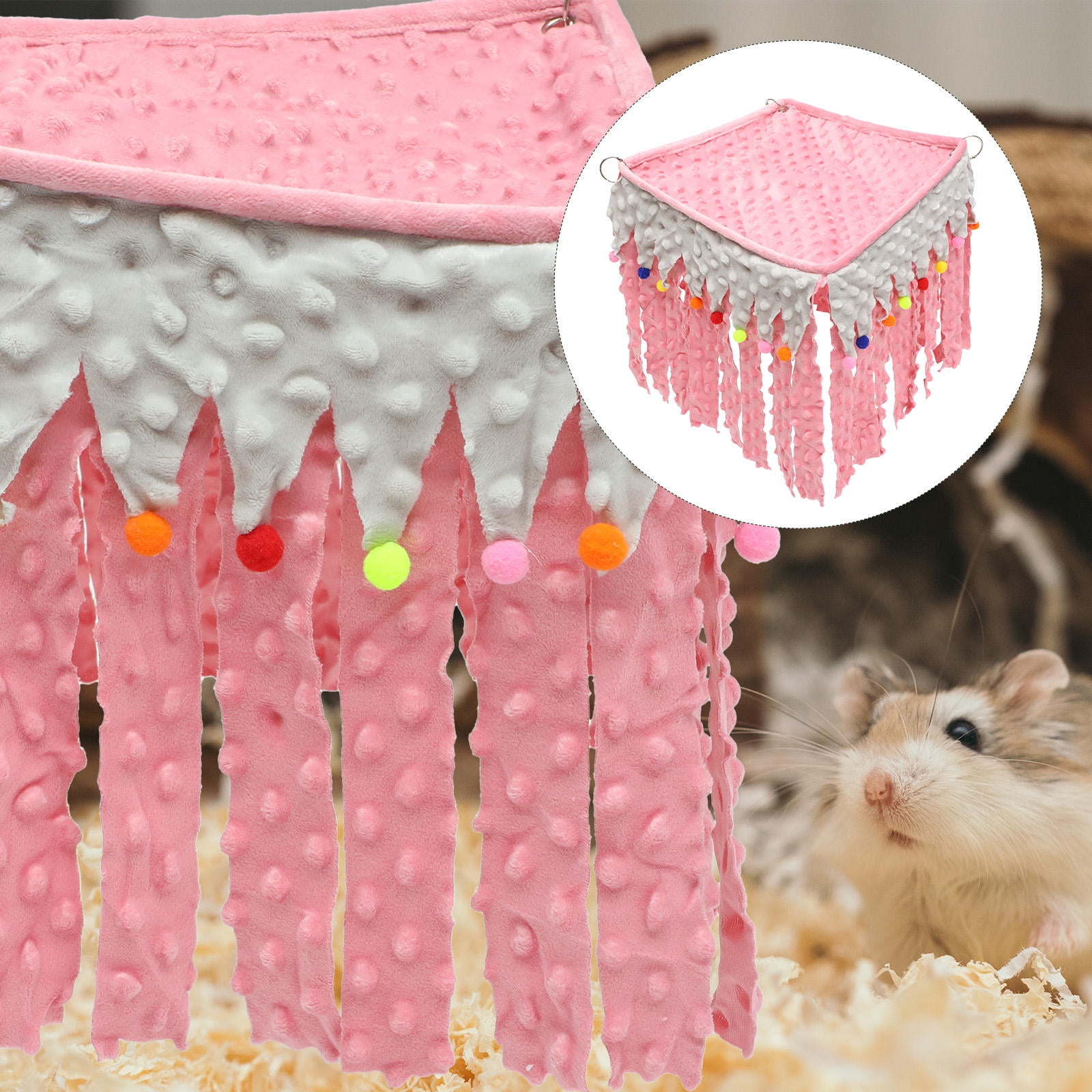Hemoton FRCOLOR Hamster Hanging Bed Cage Corner Hideaway 1 Set Hamster ...