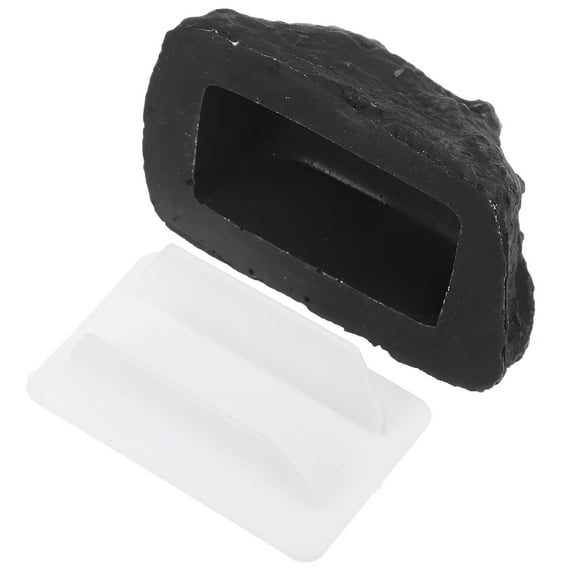 Hemoton Outdoor Fake Rock Key Box, Hidden Key Holder for Garden, Yard, Lawn - Simulated Stone Storage