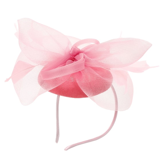 Hemoton Fascinator Hat Hair Clip Mesh Plume Headband Cocktail Tea Party Wedding Headwear
