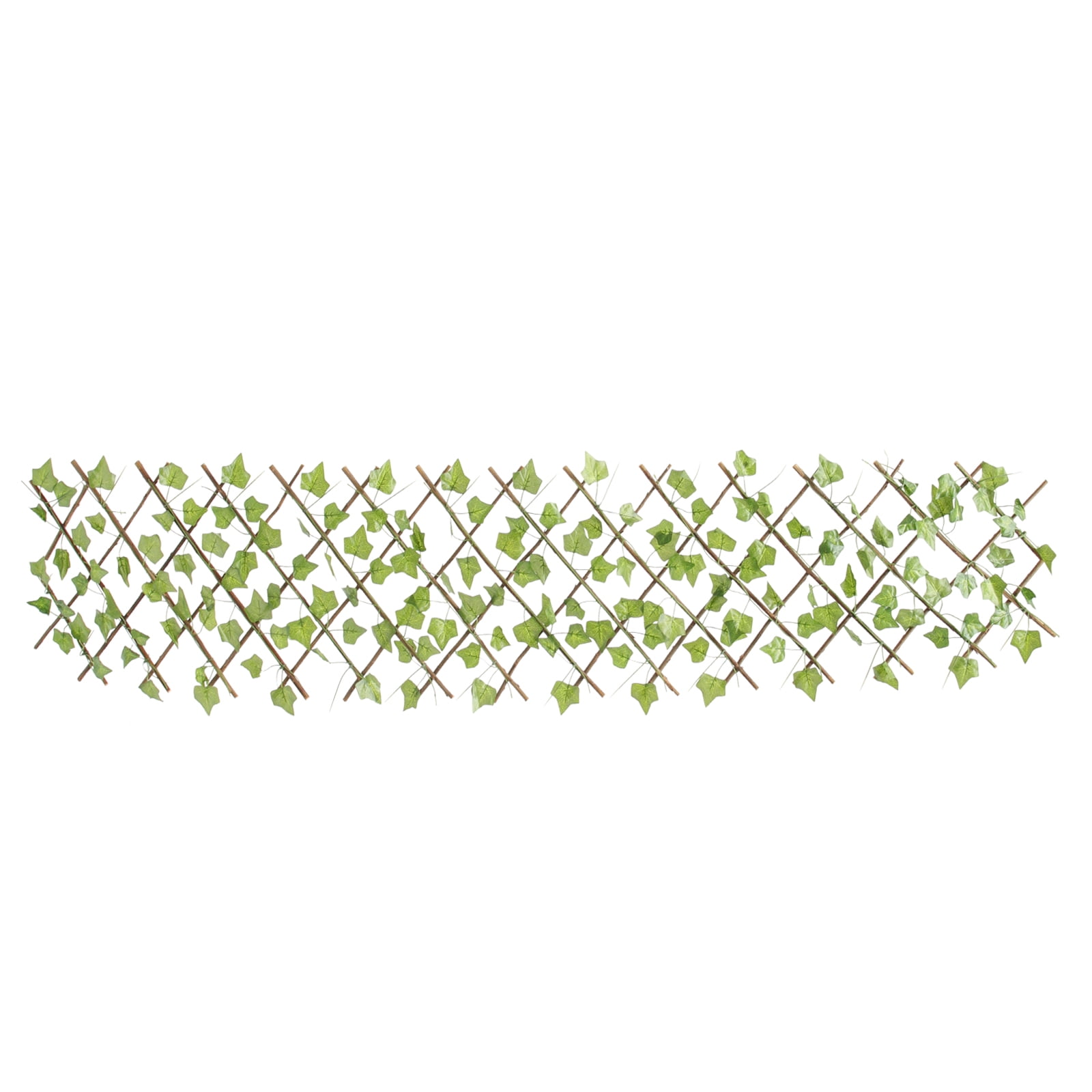 ColourTree Artificial Expandable Double-Sided Ivy Leaf Vines Willow Trellis Privacy Fencing Screen