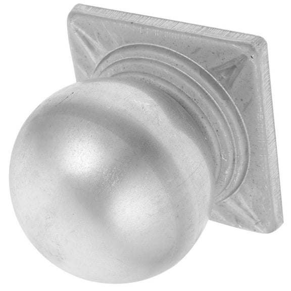 Hemoton Fence Post Cap Ball Shaped Post Cap Metal Fence Cap Fence Protector For Yard Garden Guardrail Cap Metal Fence Post Accessory (L)