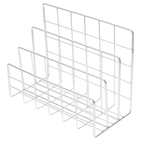Hemoton File Mail Sorting Rack Office 17.50X14.00X8.50CM Silver