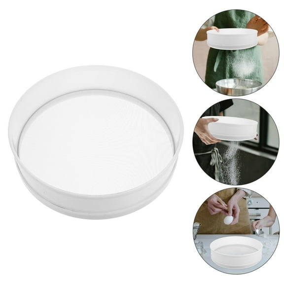 Hemoton Fine Sifter Multi Functional Flour Sieve 1 Set Convenient Round Sifter for Baking Portable Strainer Practical Kitchen Tool
