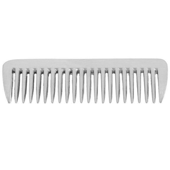 Hemoton Fine Tooth Aluminum Metal Comb For Dogs And Cats For Grooming And Dandruff Removal Polished Surface For Bathing And Massaging