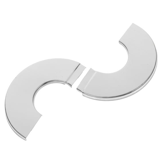 Wall Split Flange Stainless Steel Round Plate Floor Ceiling Cover 1 Set Wall Mounted Pipe Hole Cover