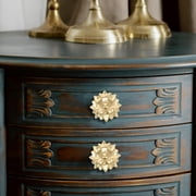 YOSADIER Elegant Sunflower Design Cabinet Knob for Furniture Comfortable Grip Handle