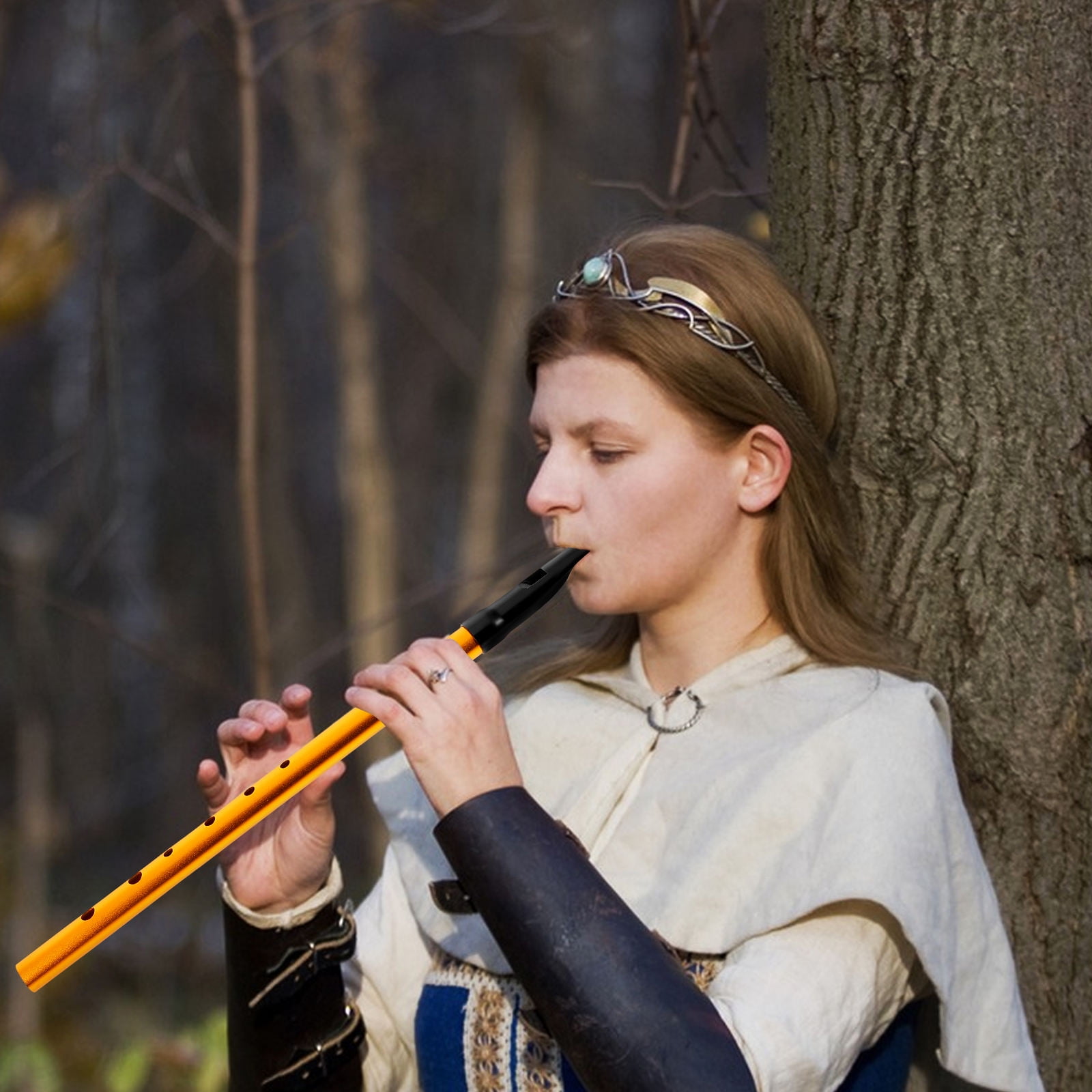 YOSADIER Beginner Ire Flute Vertical Tin Whistle 6 Hole Key of C Instrument