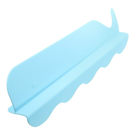 YOSADIER Durable Blue Silicone Splash Guard for Kitchen Sink Easy Install Suction Cups Water Protector