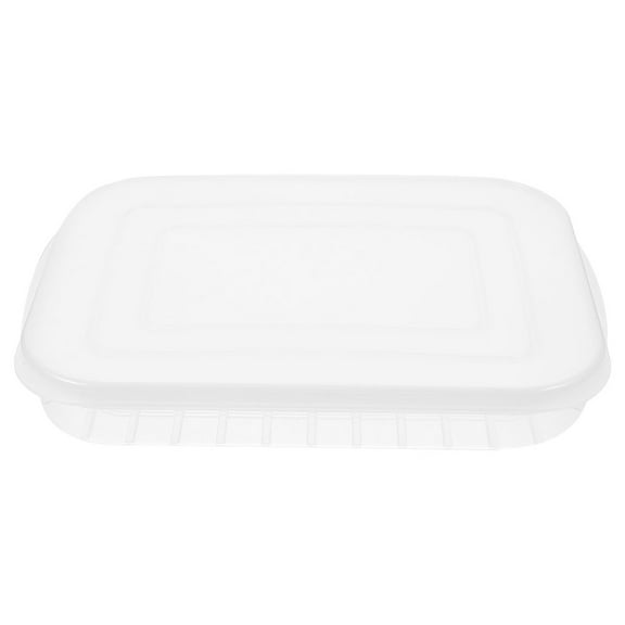 Hemoton Fridge Food Preservation Box Reusable Bacon Storage Container Seafood Keeper Clear Storage Case