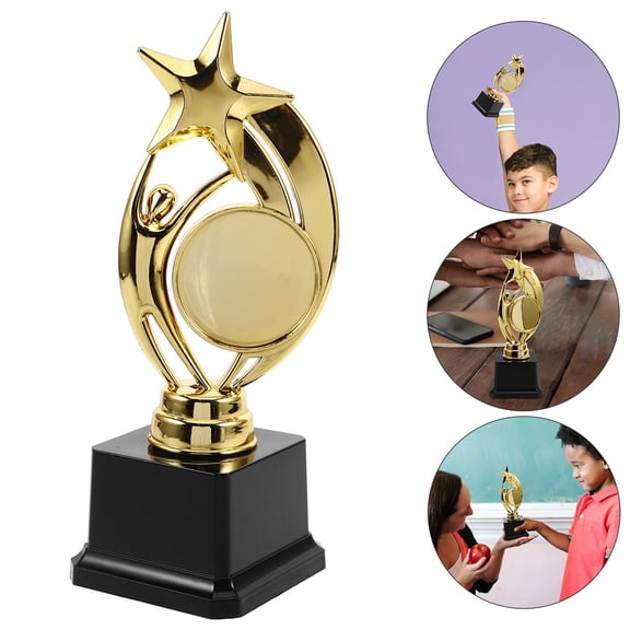 Hemoton Golden Award Trophy Cup for Kids and Adults, Participation and Achievement Recognition, Plastic Winner Trophy for Competitions