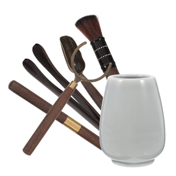 HEMOTON Tea Ceremony Bottle Set with Ceramic Accessories for Home Color Easy to Clean and Set