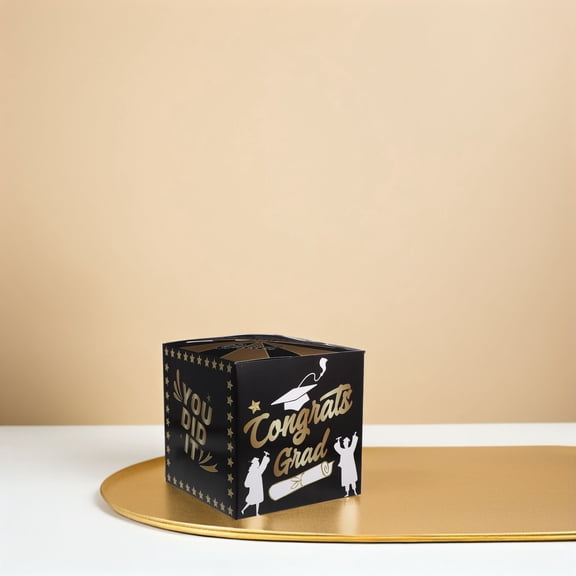 HEMOTON Multi Color Paper Graduation Decoration Box for Collecting Cards and Votes Versatile Design Large Capacity