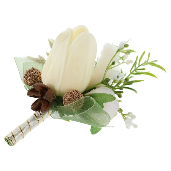 RENACLIPY Versatile Artificial Boutonniere for Wedding and Party Decoration with Elegant Style