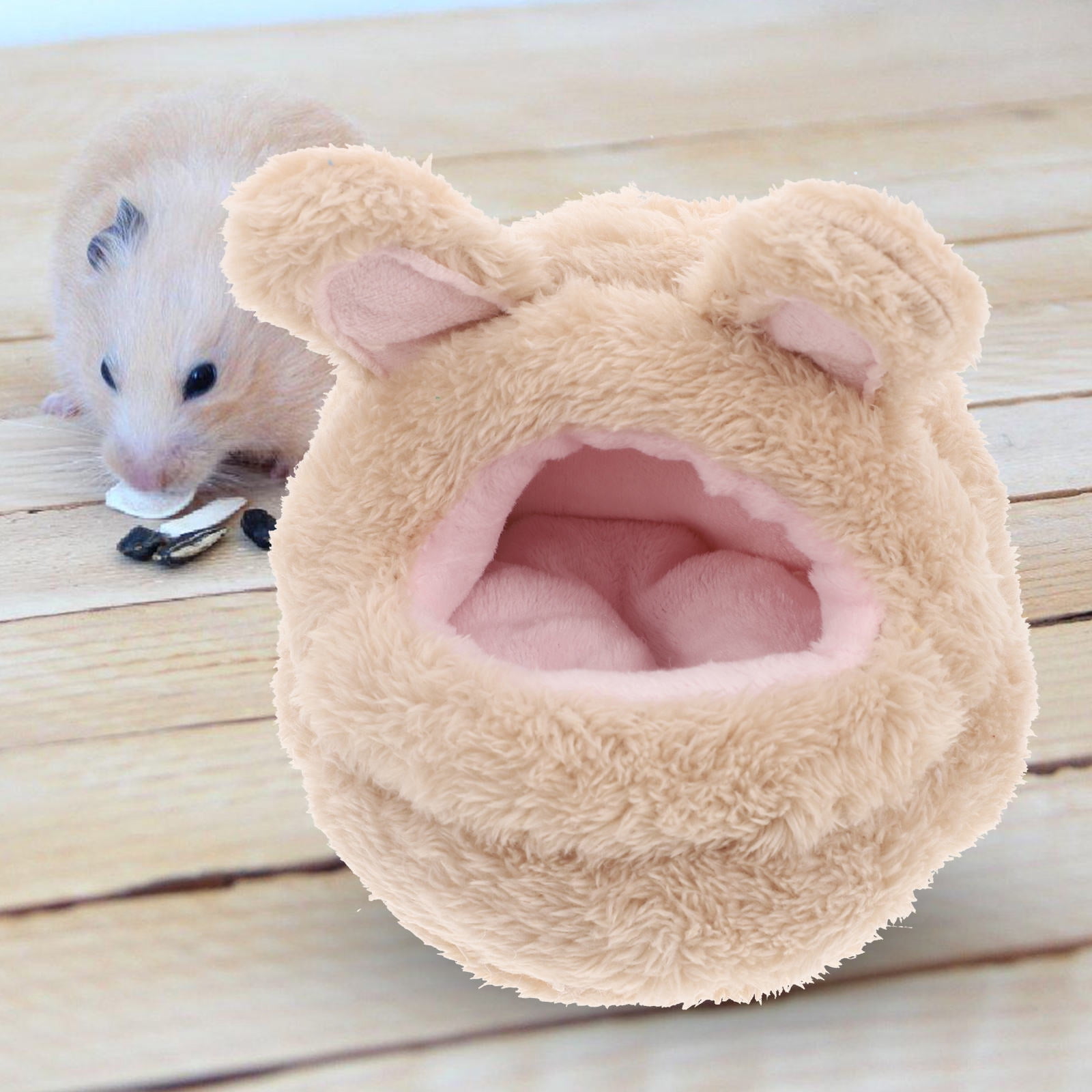View of Hemoton Guinea Pig Hideout Hamster Bed Washable Small Animal Houses ...