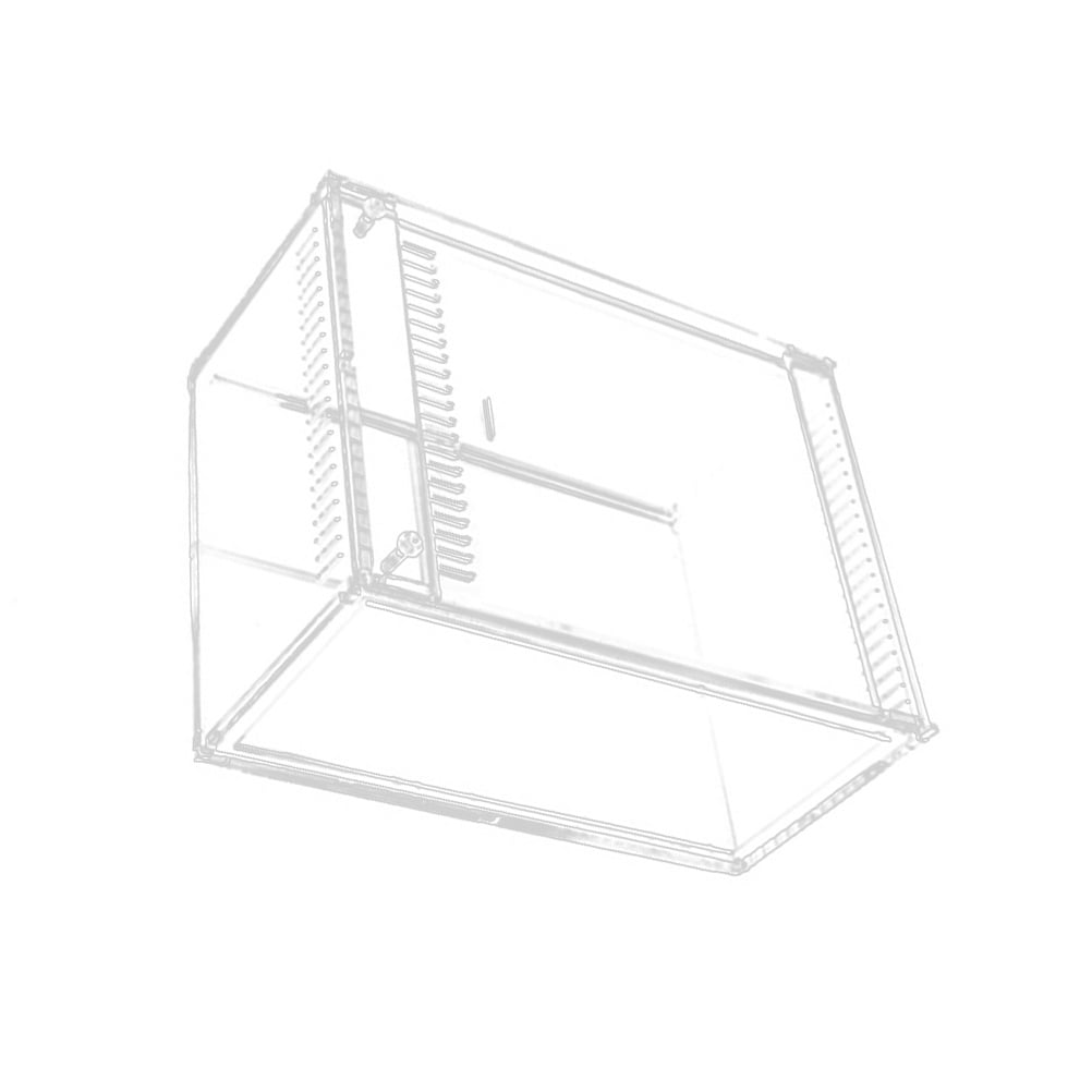 Hemoton Guinea Pig Hideout Reptile Feeding Box Pet Keeper Container