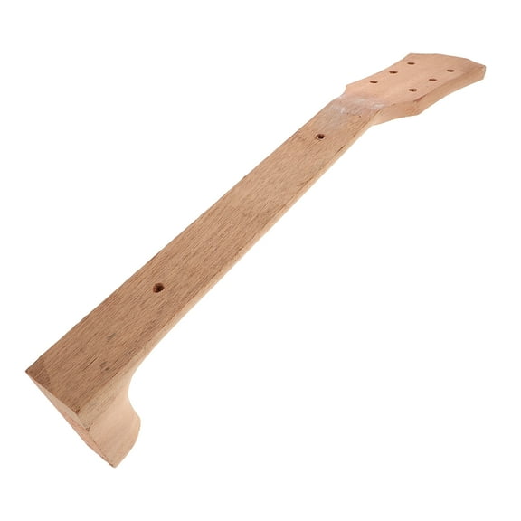 HEMOTON Electric Guitar Neck Replacement Wood Khaki for Guitar Use Durable Fingerboard DIY Projects 25.5 Inch