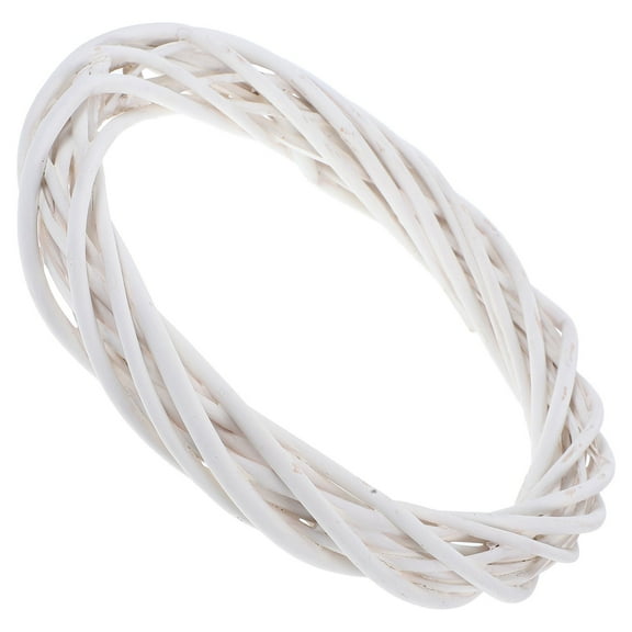 Hemoton Handmade Willow Wreath for Wedding and Holiday Home Decor Rustic Woven Wreath Pendant Small Craft Wreath for Indoor and Outdoor