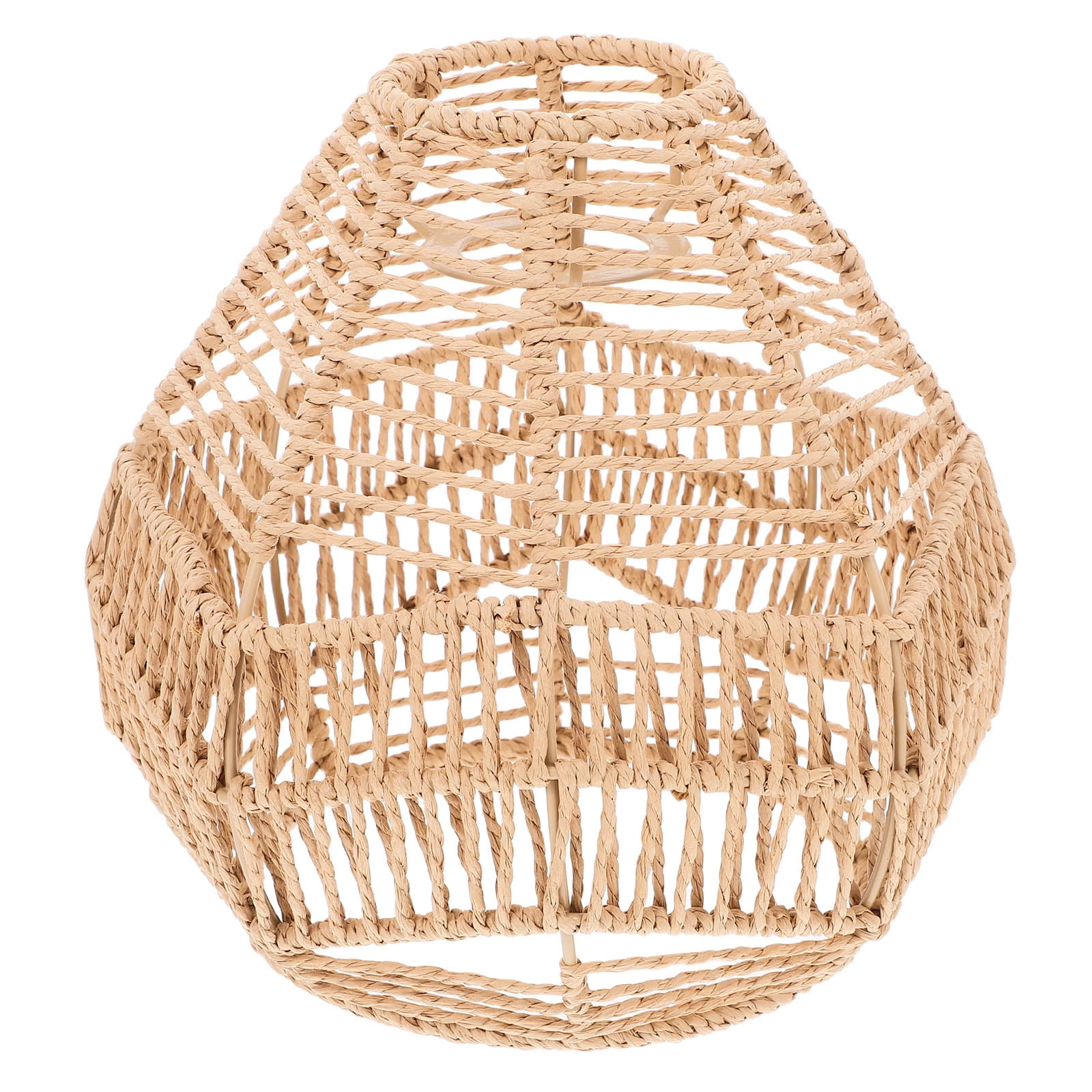 Hemoton Handwoven Paper Rope Pendant Lamp Shade Ceiling Lamp Shade ...