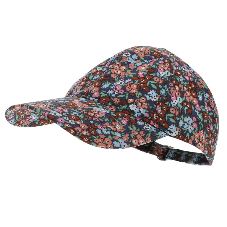 Hemoton Hat Baseball Sun Adjustable Summer Cap Floral Protection