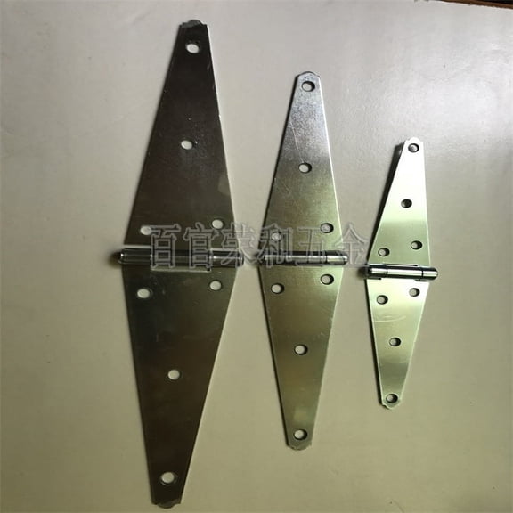 Hemoton Heavy Duty Galvanized Iron Door Hinge with Slotted Bearing for Outdoor Garden Gates and Commercial Use