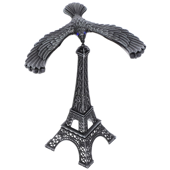 Hemoton Hemoton Retro Eiffel Tower Model with Balancing Alloy Sculpture 1 Set for Home Office Decor Tabletop Bookshelf and Desktop Decoration