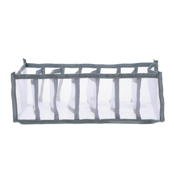 YOSADIER Foldable Grey Wardrobe Storage Box Multi-Compartment Clothes Divider