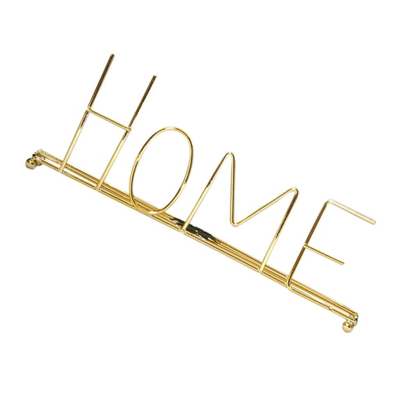 SOPOTUTU Golden Iron Art Desktop Ornament Home Alphabet Modeling for Elegant Decor 1Pc