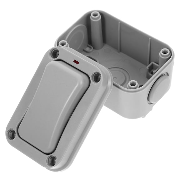 Hemoton IP66 Outdoor Switch Doorbell Access Control System with Momentary Switch for Automatic Gate Opener Dark Grey