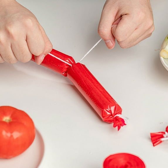 Hemoton Inedible Plastic Sausage Casing For Homemade Sausage Food Safe Meat Casing For Kitchen Use And Sausage Making