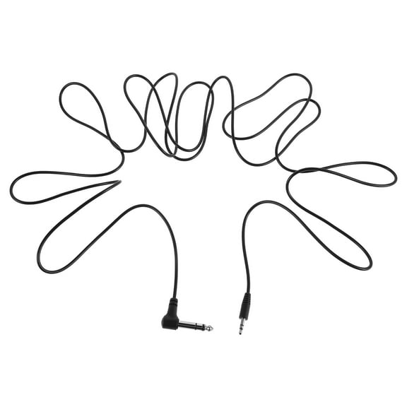 HEMOTON Audio Cable Right Angle Auxiliary Stereo Male to Male for Keyboard Headphone Car Home 3.5mm to 6.35mm