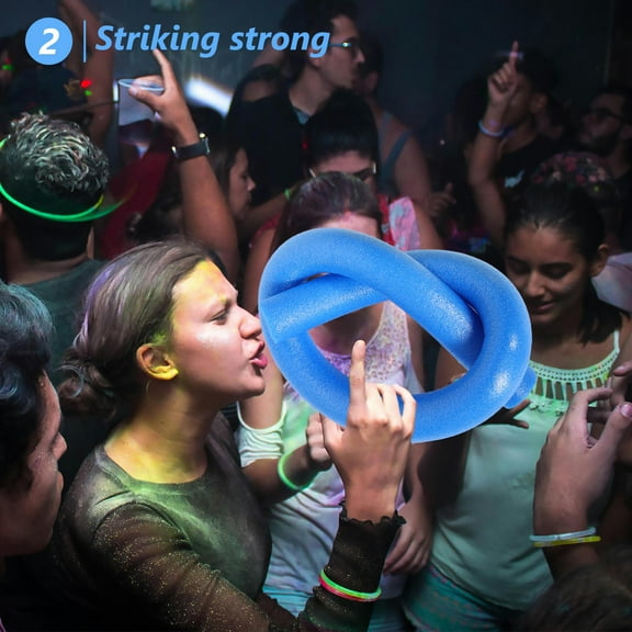 Hemoton Jumbo Pool Noodle Set with Bright Foam Sticks for Party Fun and Swimming Activities 2pcs