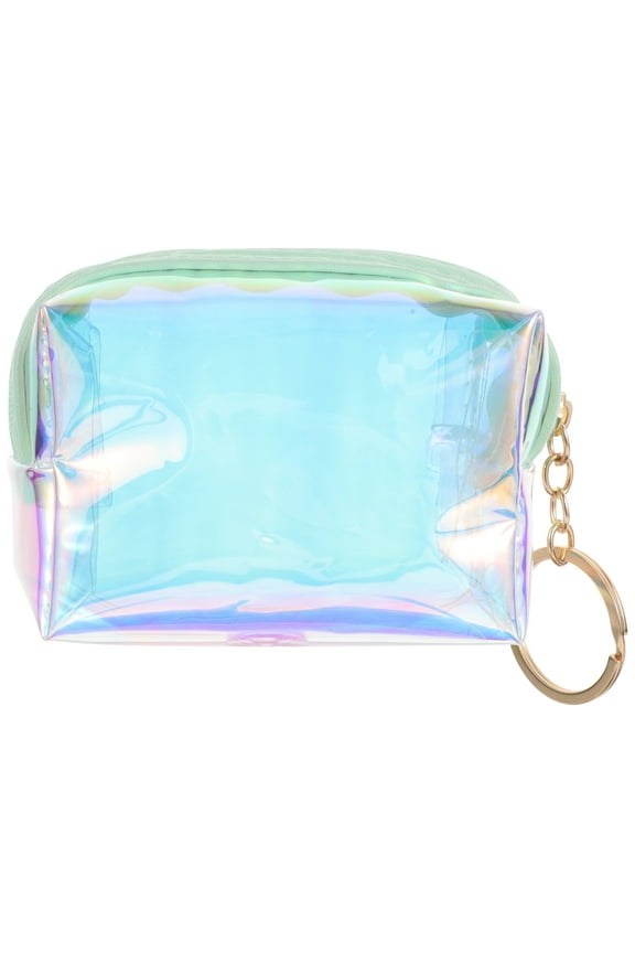 Key Case Wallet for Women Purses with Zip Makeup Bag Clear Student