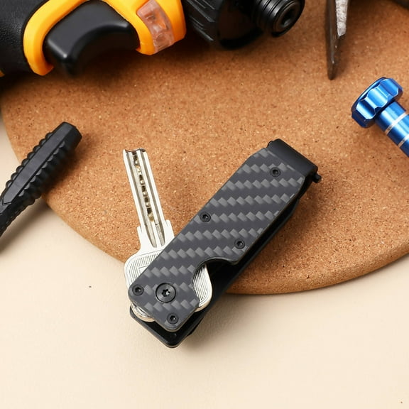 Hemoton Key Organizer Keychain For Car Keys Portable Key Holder For Men Keychain Accessories For Carrying Door Access Cards And Small Tools
