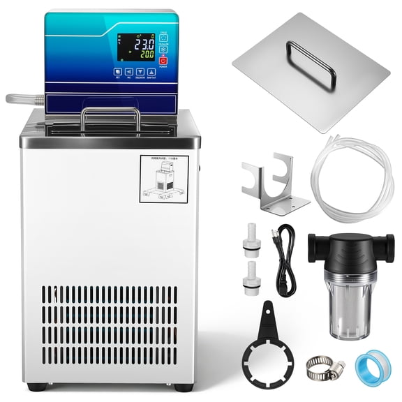 Hemoton Laboratory Chiller Circulator, -20-100, 6 L Internal and External Dual Circulation, Low Temperature Cooling Liquid Circulator Pump Chiller, Lab Recirculating Chiller Water Bath Machine