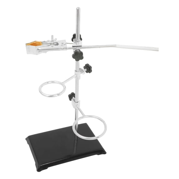 Hemoton Laboratory Ring Stand Laboratory Stand Adjustable Ring Stand Ring Clamp Flask Clamp Biology Experiments Laboratory Stand for Schools and Research Laboratory