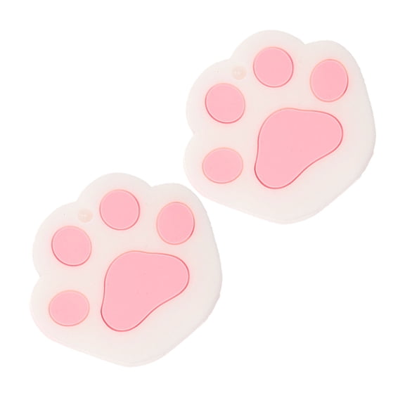 YOSADIER Silicone Key Protector Caps White Cat Paw Design for Decor 2Pcs