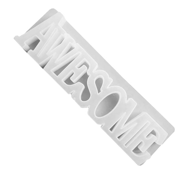 Hemoton Letter Stencil Mold Maker Fondant Molds Alphabet Soap Dice White