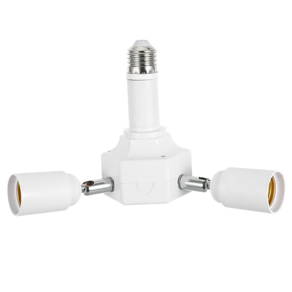 Hemoton Light Socket Extension E27 Light Bulb Holder Adapter 360 Degree Adjustable Head For Home Office Industrial Lamp Holder Led Lamp Base Holder