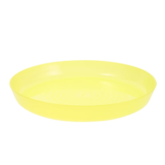Hemoton Light Yellow Plastic Cup for Home Portable and Durable Reusable Kids Snack Platter Safe Round Salad