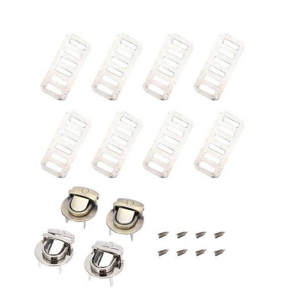 Hemoton Lock Locks Closure Purse Metal Handbag Tuck Tongue Clasp Box Suitcase Turn Snap Clasps Closures Catch