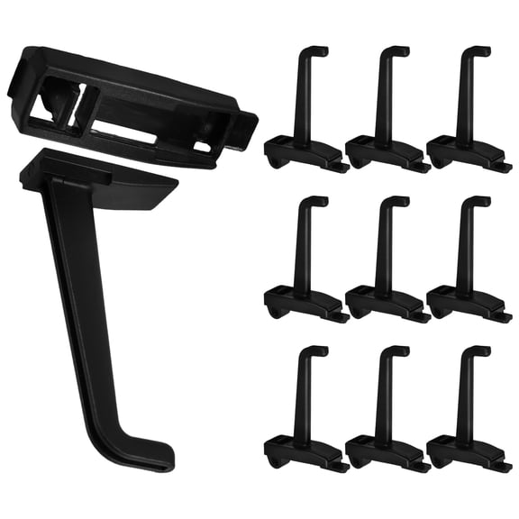 Hemoton MLINS 10pcs Pegboard Wall Hooks Utility Plastic Kitchen Tool Multi Purpose Hanging Solution